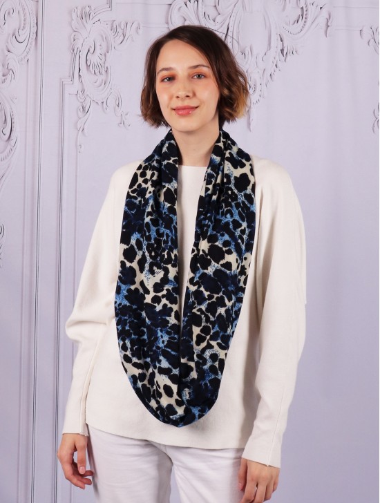 Loop Leopard Print Scarf